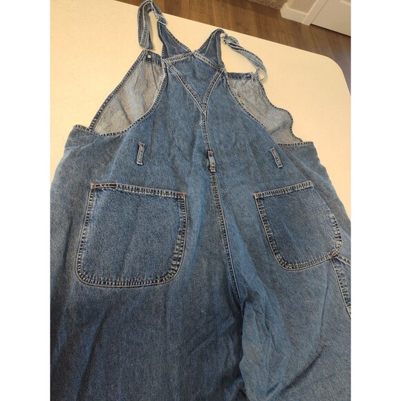 R.V.T . Denim Bibs Overalls Blue Women's Size 24 100% Cotton - Picture 10 of 11